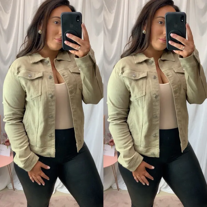 Monica Stretch Denim Jacket 4