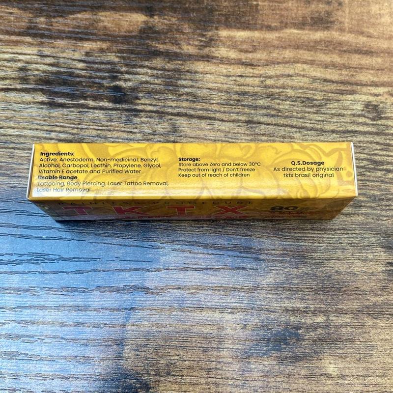 80% Gold Tattoo Numbing Cream Cosmetics lip black printer equipment cone derma stamp waterproof sleeve beauty tools melting balm stencil red brown mehndi stencils stick neda symbol 4