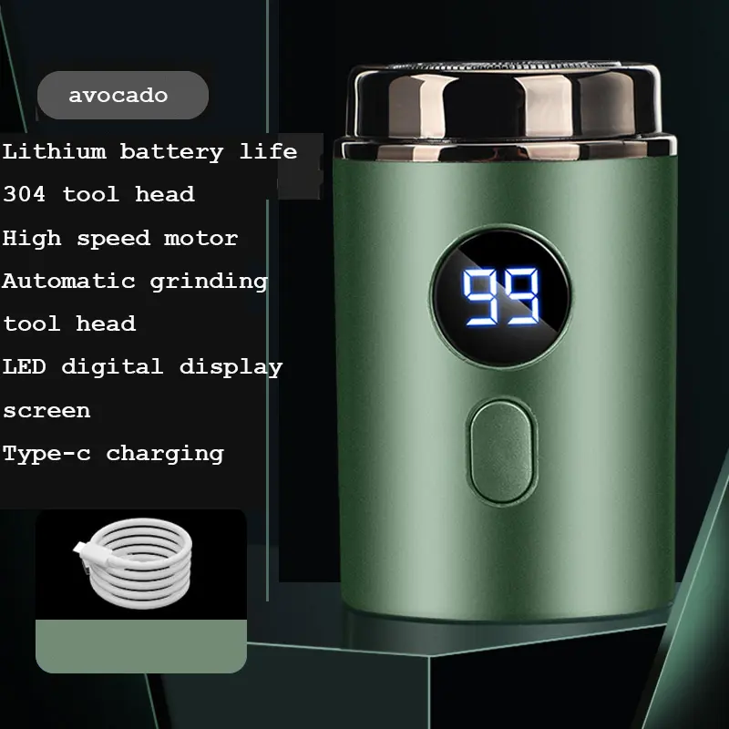 Mini Electric Shaver, Travel Shaver, IPX7 waterproof wireless portable shaver, Type-C rechargeable, home comfort Mini shaver 7