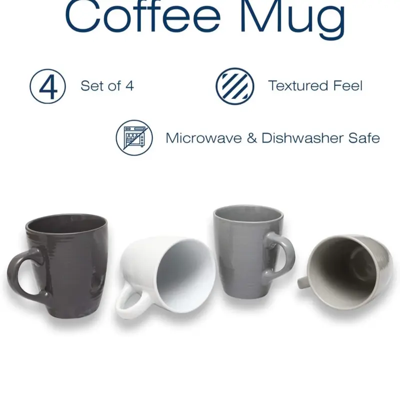 Sabichi Texture Value Mug Set - Perfect for your Morning Drinks - Cup, Drinkware Coffee Beverage 1