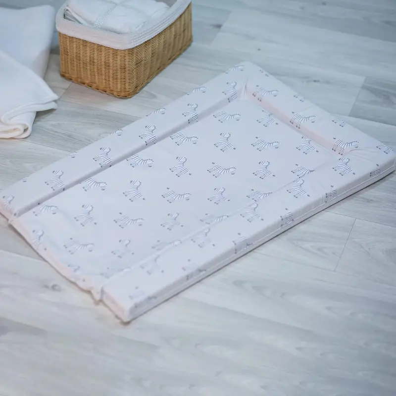Red Kite Changing Mat Tree Tops. Unisex Baby Changing Mat (74 x 48 x 3.5cm) with Animal Pattern Design and Raised Padded Edges (White/Grey Zebra Design) 4