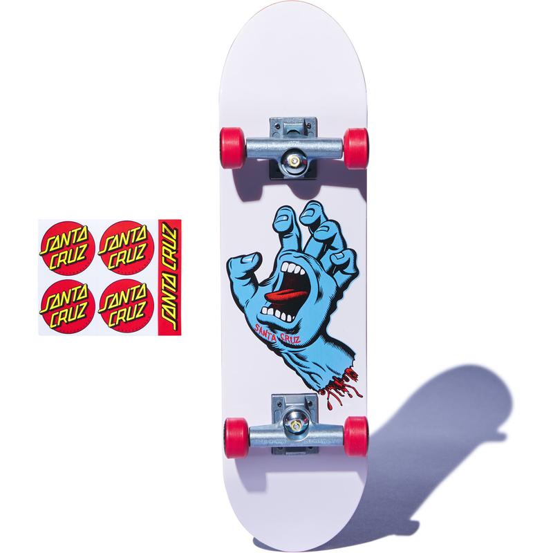 Tech Deck Santa Cruz Handboard - White/Blue, 9 Times the Size of Your Favourite Fingerboards finger  skateboard 5