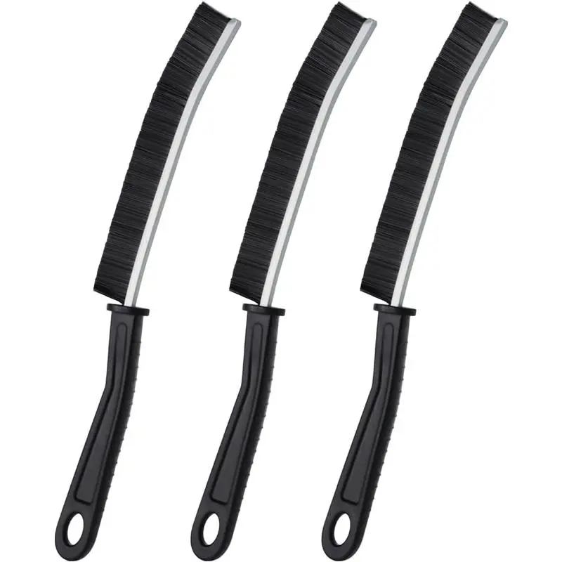 Crevice Cleaning Brush, Bathroom Tile Groove Gap Cleaning Brush,Premium Crevice Cleaning Tool Aluminum Support with 15° Angle Magic Brush, Thin Cleaning Brush for Home Kitchen 3