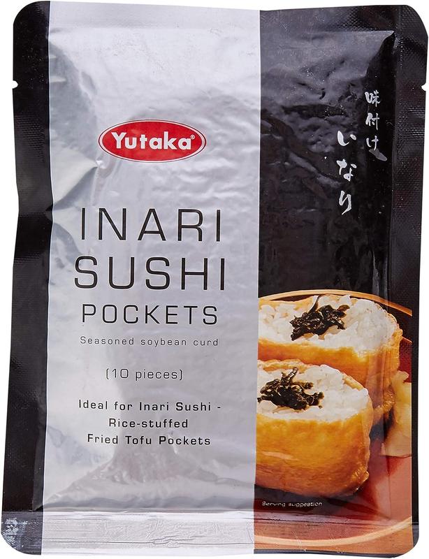 Yutaka Inari Sushi Pockets Seasoned Fried Tofu Pouches Soybean Curd 10 Pieces 180g Variety Packs | Perfect Gift 2