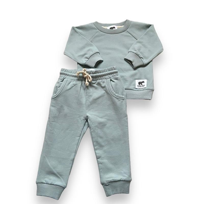 Mint Girls Boys Organic Cotton tracksuit Little Cub 0