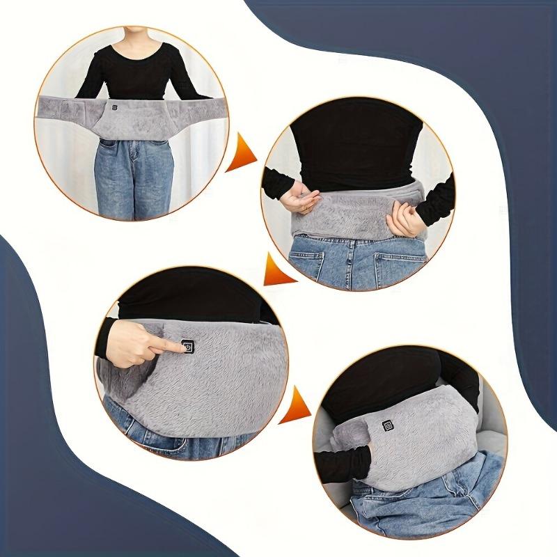 Product Introduction of One-Size-Fits-Most USB Rechargeable Hand & Waist Warmer Belt with 3-Speed Adjustable Temperature Control, Soft Crystal Velvet, Easy to Clean and Hand Washable 6