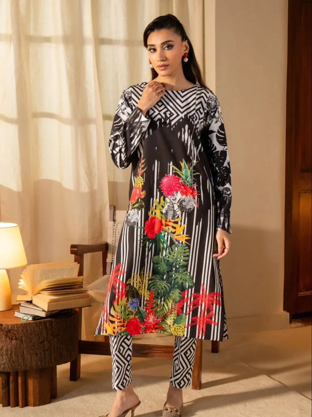 Beautiful Silk Co-ord Ready to Wear Dress for Women - Perfect for Eid and Occasions - Casual, Womenswear