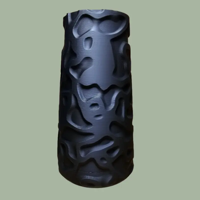 Organic Relief Vase - 3D Printed Relief Pattern Vase 0