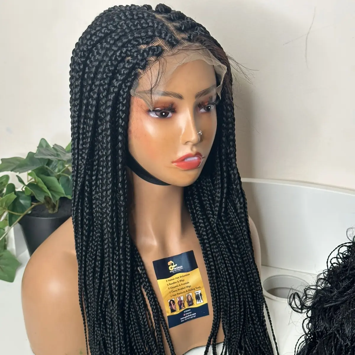 20 inches braided wig