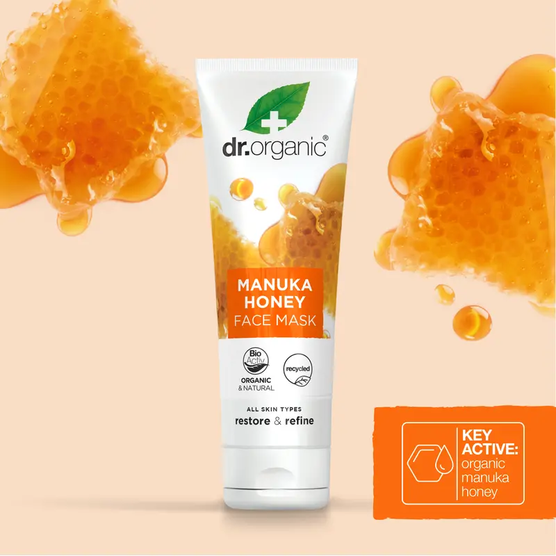 Dr. Organic Manuka Honey Face Mask for all skin types Clay Cleansing Cleansing Facial Restore Sensitive Comfort 2