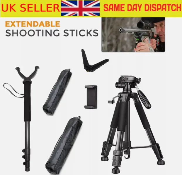 Telescopic,shooting sticks, hunting shooting stand,Gun rest,tripod stalking rest