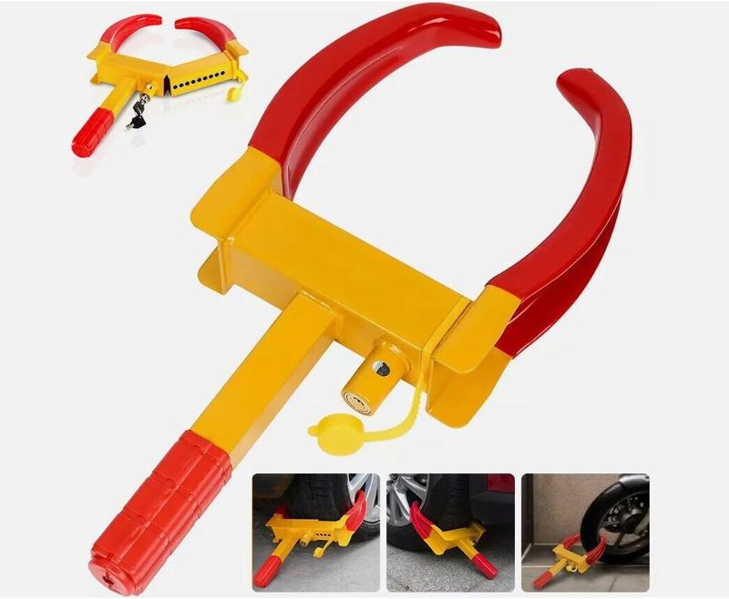 Heavy Duty Security Wheel Clamp Clamps Locks for Caravan Car Van Trailer Lock UK 8