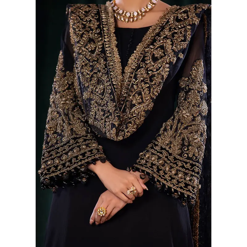 P-255- Black - Readymade - Khuda Baksh Creations 2024 4