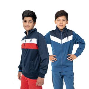 NOROZE Boy's Activewear Tracksuit Set Kid's V-Panel Running Gym Jogging Sports Full-Zip Jacket with Trouser Sets UK Sizes 5-13 Years