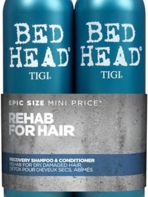 Bed Head by TIGI | Recovery  and  Set | Professional Moisturising  Repair Treatment | Ideal For Dry And Damaged  | 750 ml ( Pack of 2) shampoo anti dandruff Conditioner Haircare Hydrating Moisturize Scent Cleanser Cleansing Hydrate Moisture Comfort 5