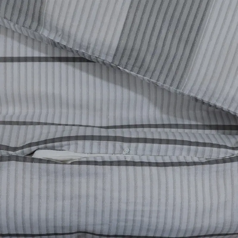 Grey Cotton Duvet Cover Set - 140x200 cm | Soft, Stylish & Durable Bedding 3