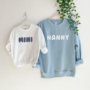 Nanny & Mini Ditsy Floral Matching Sweatshirts (ITEMS SOLD SEPARATELY)