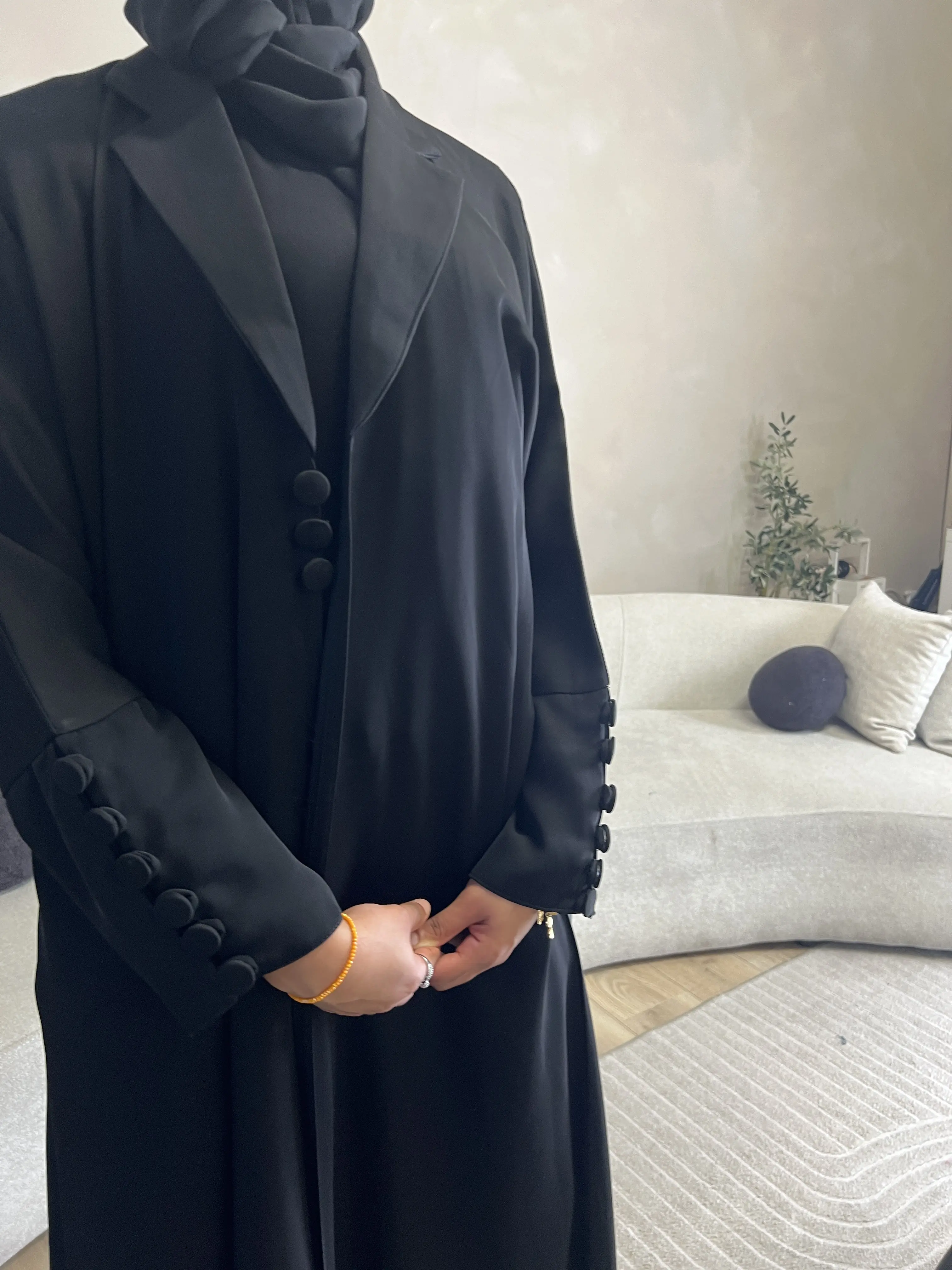 The “Raha” Abaya (comfort) with stitched inner dress