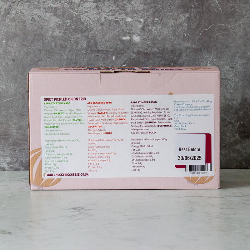 Gourmet Hot & Spicy! Pickled Onions Trio Gift Box 4