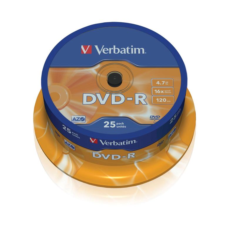 Verbatim Blank DVD 43667 4.7 GB DVD-R 25 pc(s) 2