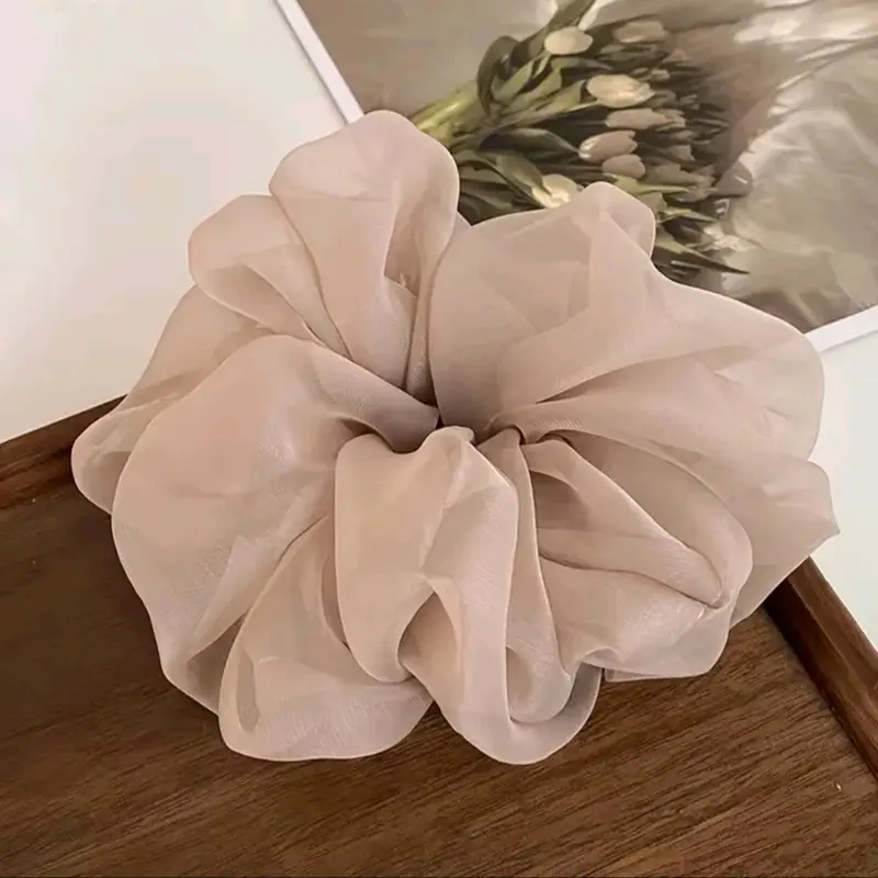 Elegant Hair Ties Puff Chiffon Scrunchies 7