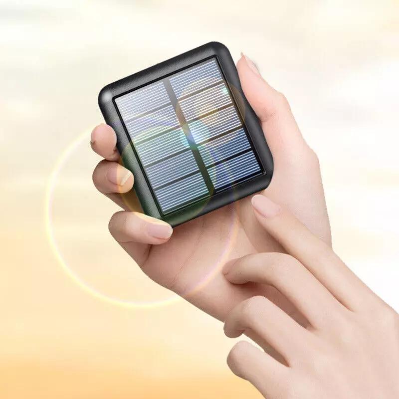 Portable 9000000mah Solar Power Bank USB Pack Battery Charger For Mobile Phone Smartphone 2