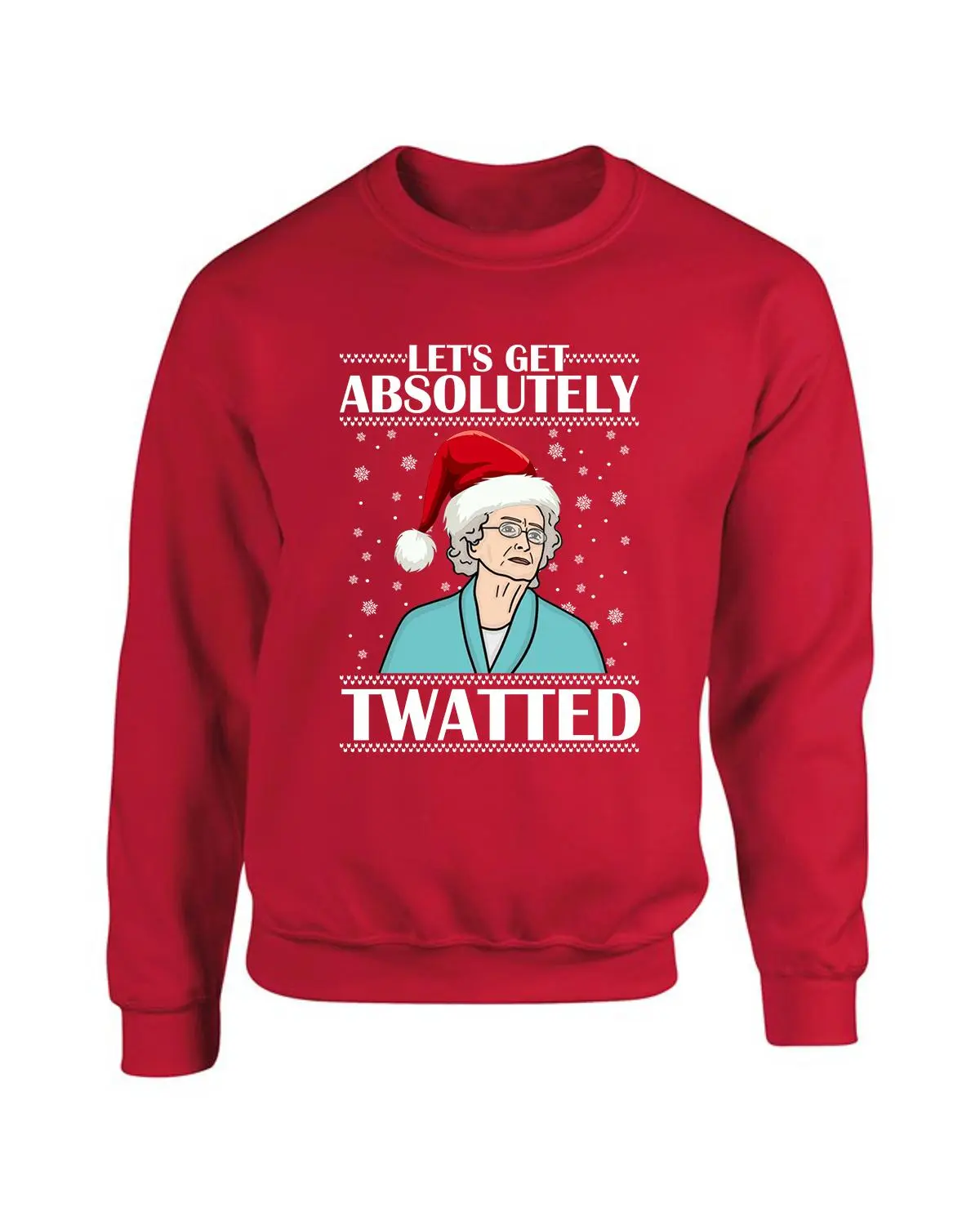 Let's Get Absolutely Twatted Jumper, Doris Face Christmas Sweatshirt, Funny Gavin And Stacey, Doris Twatted Christmas Jumper, Xmas Tee Top