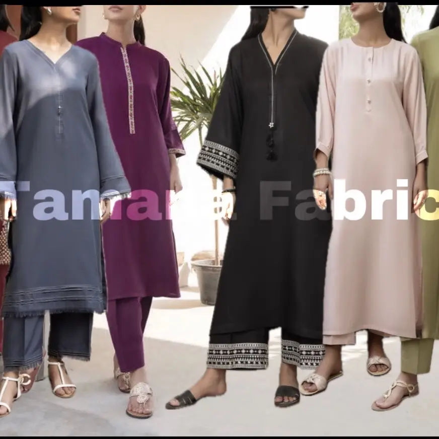 Women's Casual Lite 2 PC Ready to Wear Dhanak Fabric Set for Summer - Casual Wear Womenswear