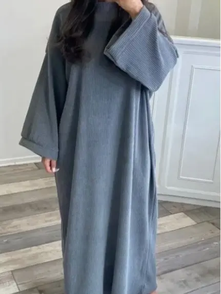 EMMA Curdoroy Maxi Dress minimum height 5ft3 One size 8-16 Women Comfort Casual Womenswear dresses  women 1