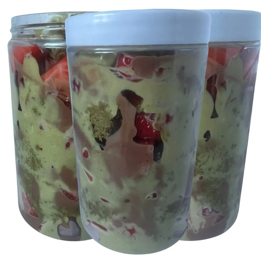 New Indulge Strawberry, Kunafa pistachio, chocolate Dessert cake in a jar - viral Dubai Food Chocolate