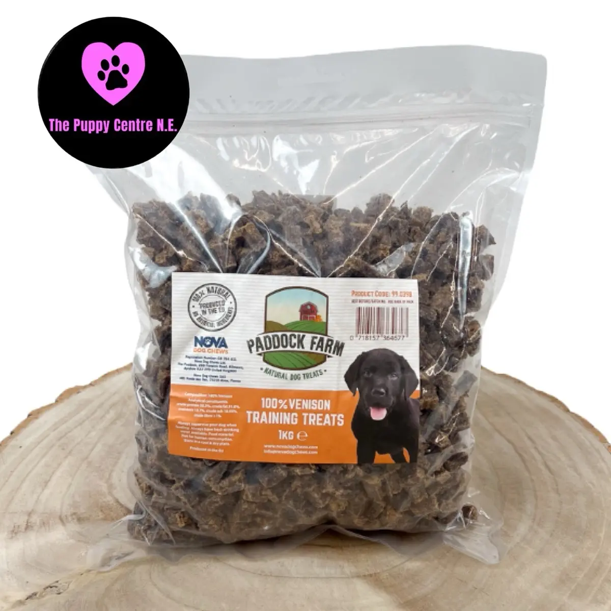 Paddock Farm Training Treats for Dogs + Rabbit, Duck, Venison, Beef, Duck, Boar + 100g or 1kg Bulk + Natural Dog Treat puppy