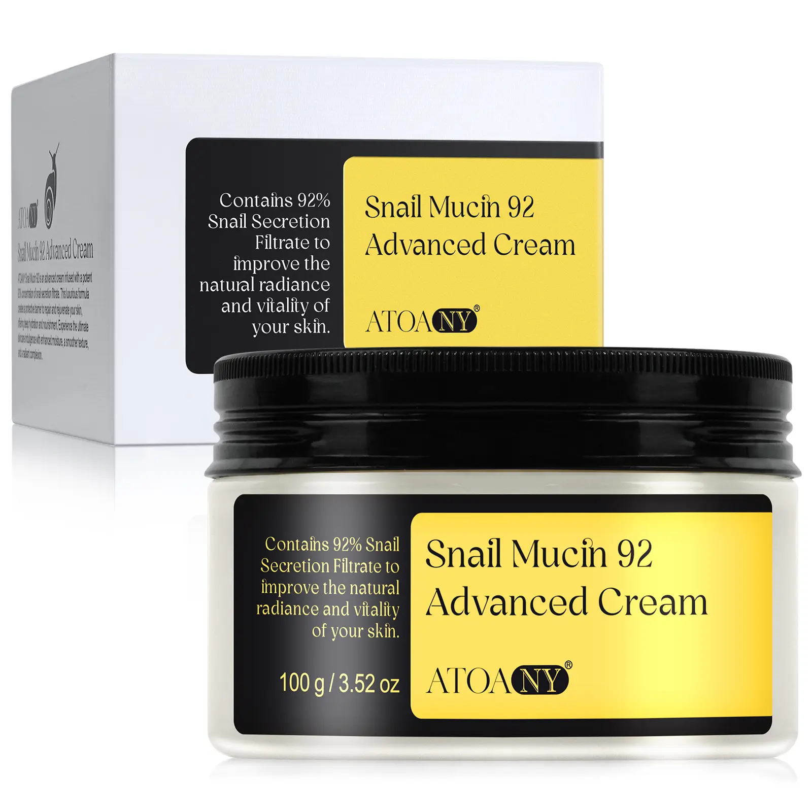 THE ISMA Advanced Snail 92 All in one Cream, Moisturising Cream for Skin Repair and Hydrating Serum