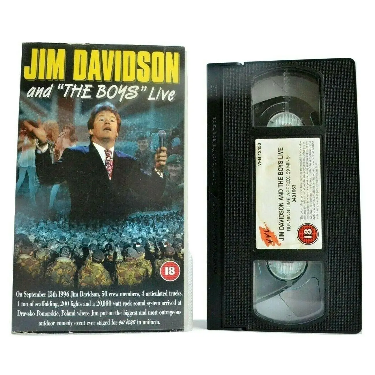 Jim Davidson And "The Boys" Live - 1996 August/Poland - Stand-Up - Comedy - VHS