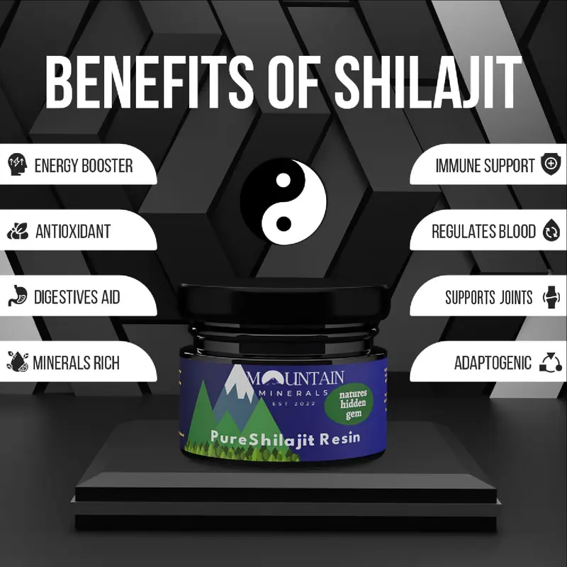 Mountain Minerals Pure Himalayan shilajit Resin lab tested,30 grams-60 day supply 1