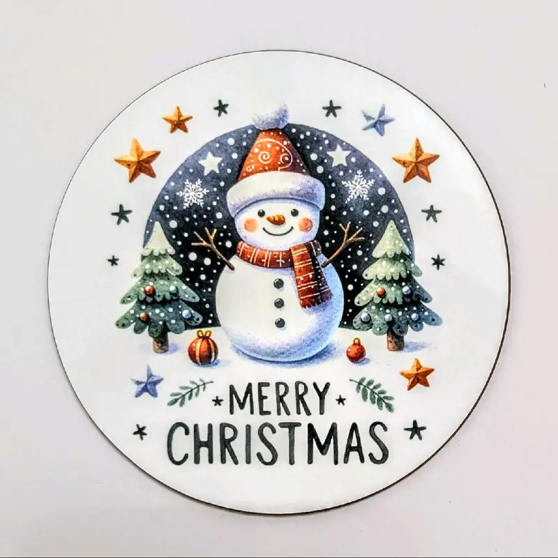 Snowman Coasters. 1
