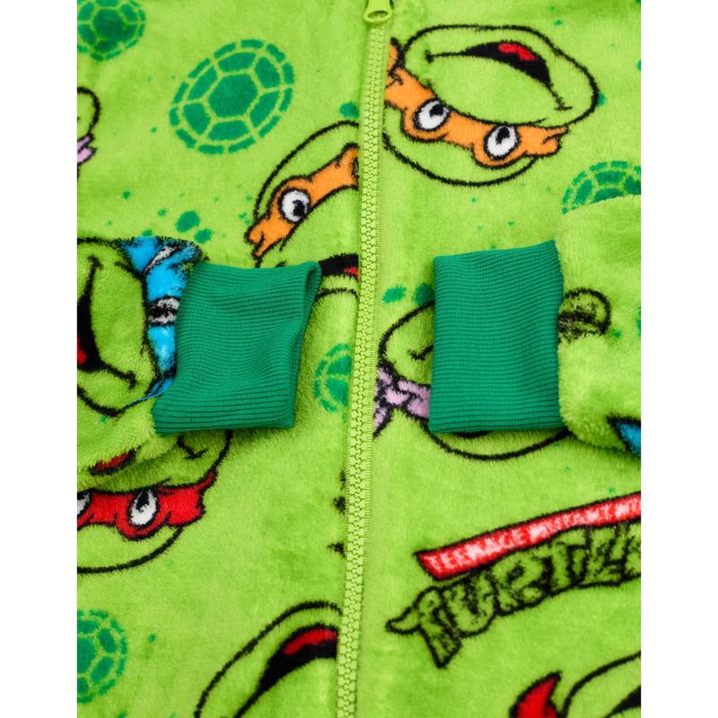 Vanilla Underground x Teenage Mutant Ninja Turtles Boys Green Novelty Masks Onesie 5