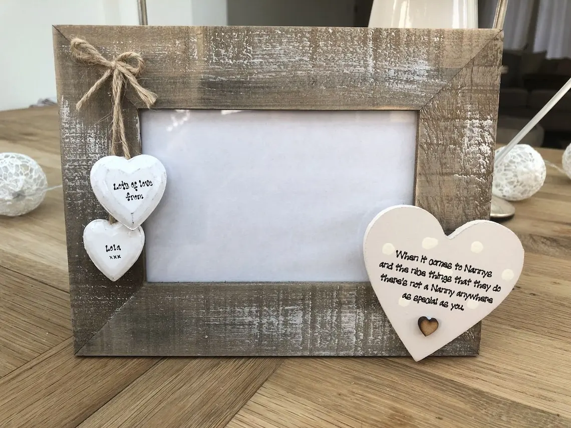 PERSONALISED Photo Frame Gift For A Special Nanny Nana Gran Grandma Nanan Nannie Nan ANY NAME YOU WANT