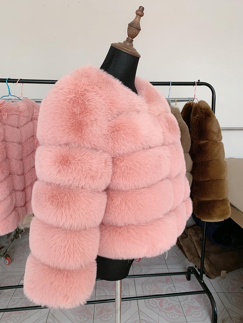Product Introduction of [2024]Women faux Faux Fur Coat Autumn Winter High Quality Faux Fox Fur Coat fluffy coat fury elegant faux furr 7xl plus size women clothing1 5