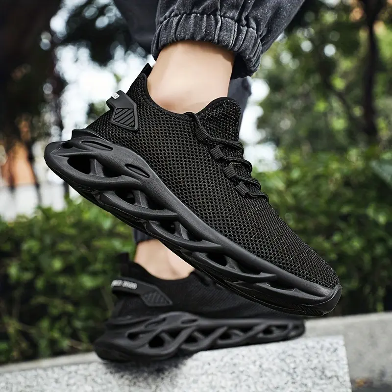 Men's Blade Sneakers Running Shoes Slip-on Sneakers With Shoelaces - Odor-resistant Athletic Shoes - Lightweight And Breathable 4