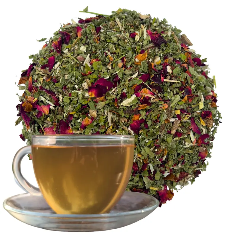 FLAT TUM-T Herbal Beverage, Cinnamon & Sweet Rose Petals, Natural, Marshmallow Root & Leaf body tea tummy 0