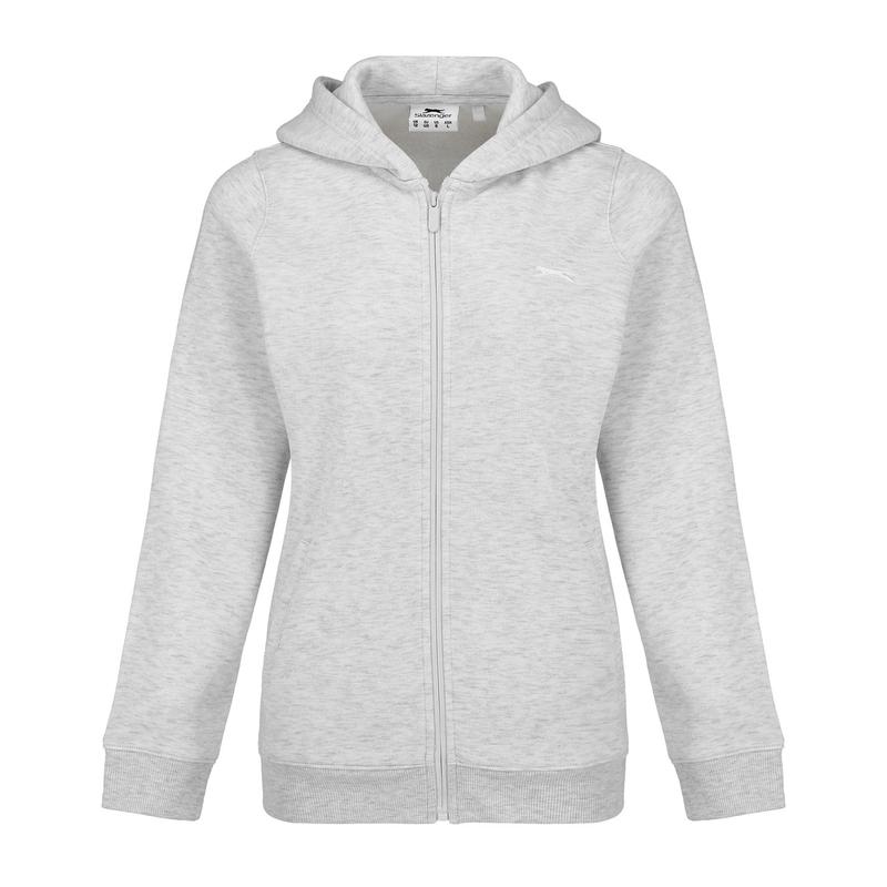 Slazenger Womens Fitted Full Zip Hoodie Hooded Sweatshirt Top 0