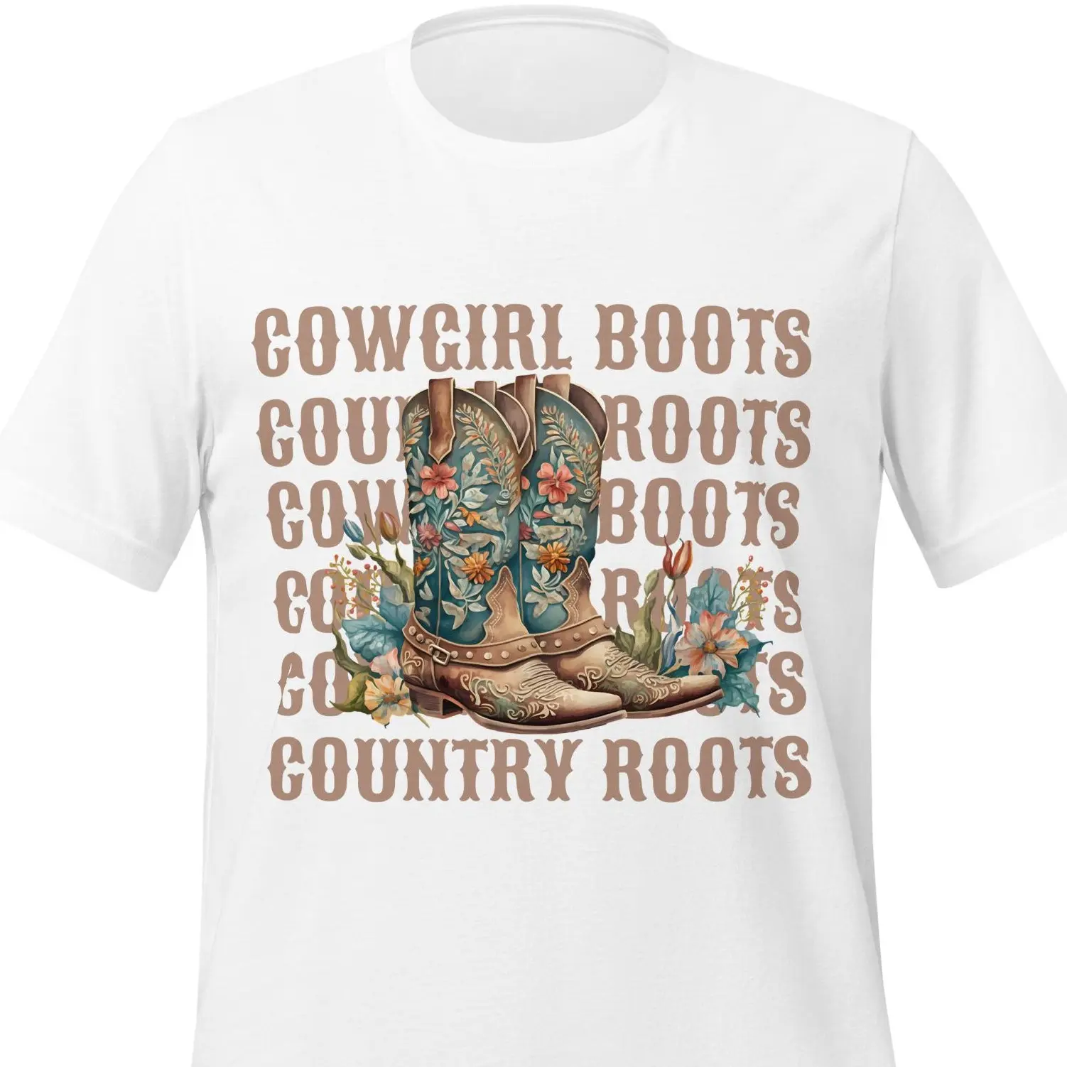 Cowgirl Boots, Country Roots  – The Ultimate Western Tee for True Country Souls! | The Perfect Gift For Y'all Country Girlies
