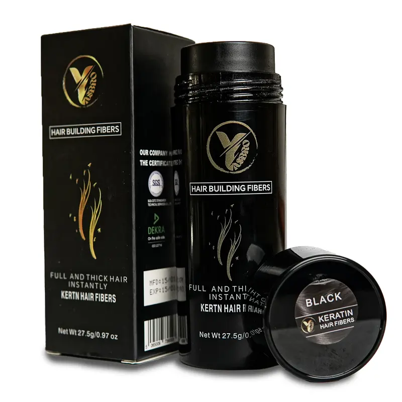 Yasbro 27.5g Hair Building Fibres – 100% Keratin Formula – Instantly Fuller-Looking Hair in 12 Natural Colours – For Thinning Hair & Hair Loss – Unisex Hairline Concealer 7