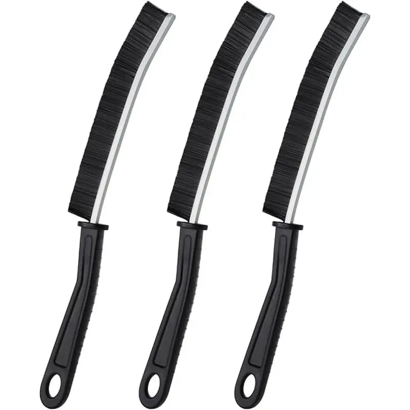Crevice Cleaning Brush, Bathroom Tile Groove Gap Cleaning Brush,Premium Crevice Cleaning Tool Aluminum Support with 15° Angle Magic Brush, Thin Cleaning Brush for Home Kitchen 1