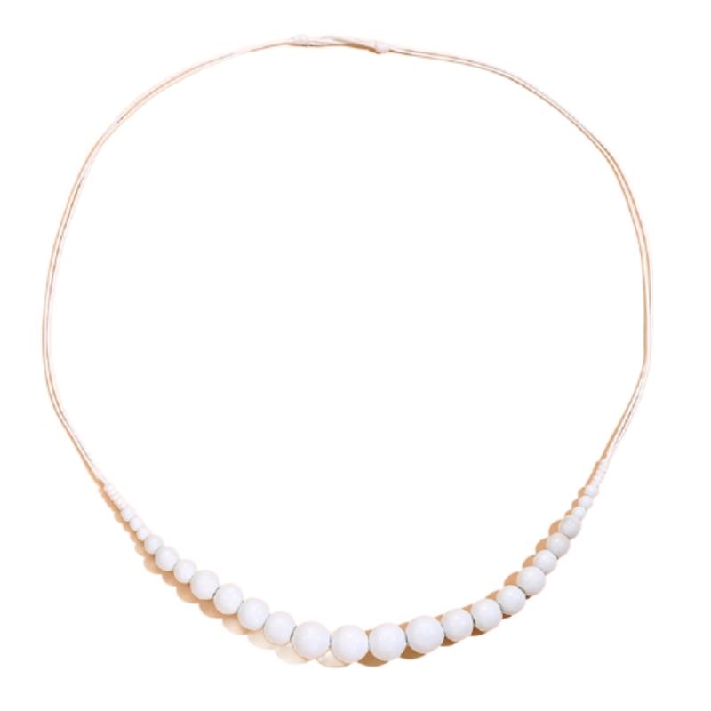 White Gem stone Beaded Quartzite Jade Necklace for Women - UK Seller 3