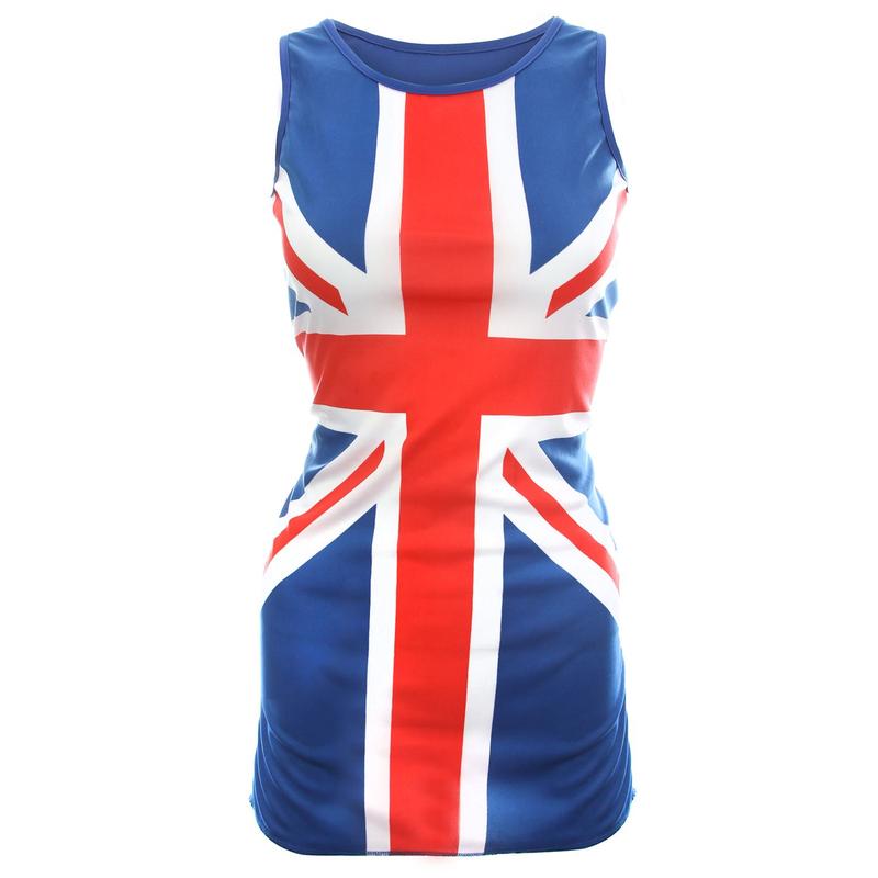 Ginger Spice Girls Costume Ladies Union Jack Dress and Wig - 90s Pop Star British Fancy Dress Accessories Clothing Womenswear Underwear UK Icon British Multicolor Breathable Comfortable 1