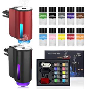 2025 Premium Car Air Fresheners - 8*10ml Natural French Perfume Lasts 45 Days, USB Rechargeable,Portable Waterless Car Diffuser Air Freshener Car Aromatherapy Diffuser, Adjust Concentration Scent