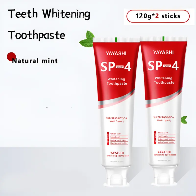 YAYASHI SP-4 Probiotic Whitening Toothpaste - Effectively Remove Dental Plaque and Enjoy Fresh Breath. Oral Gentle 3