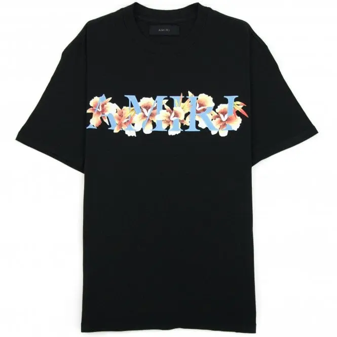 Hibiscus Logo Tee Black - Fashion Luxury, Unisex