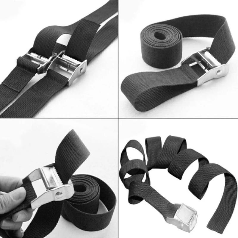 6 x Heavy Duty Ratchet Tie Down Straps Car Roof Rack Belts Quick Release 2.5M UK 8